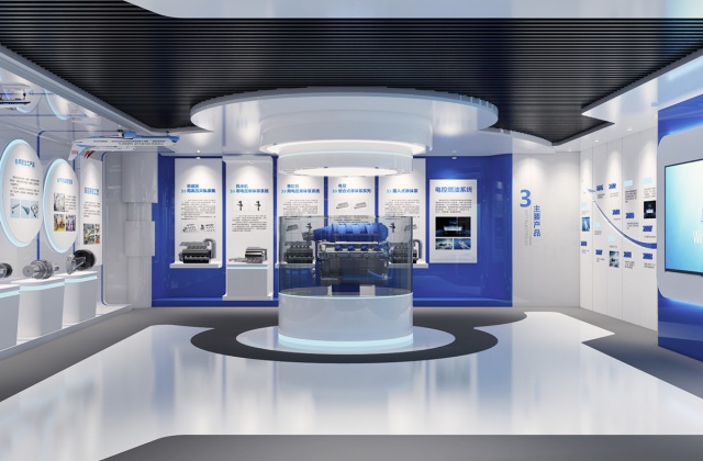 成飞威特电喷企业展厅设计-企业展厅设计